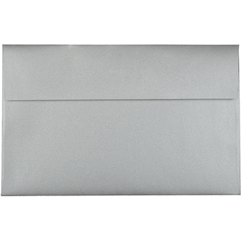 JAM Paper A10 Metallic Invitation Envelopes, 6&quot; x 9 1/2&quot;, Silver Stardream, 250/CT